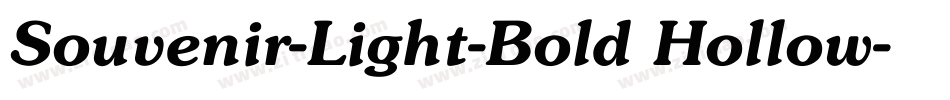 Souvenir-Light-Bold Hollow字体转换